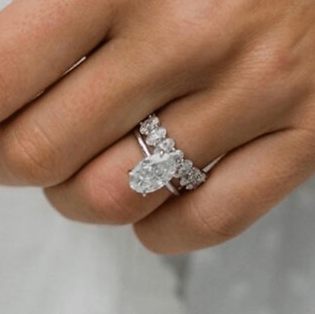 5 carat GRA certified moissanite diamond ring | Moissanite ring in 14k gold |  GRA certified moissanite diamond