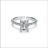 Emerald cut and mix carat tennis bracelet stack| In 925 sterling silver| GRA moissanites