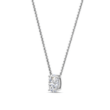 Oval cut moissanite pendant | Moissanite pendant in gold and 925 sterling silver| GRA certified moissanites