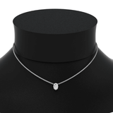 Oval cut moissanite pendant | Moissanite pendant in gold and 925 sterling silver| GRA certified moissanites