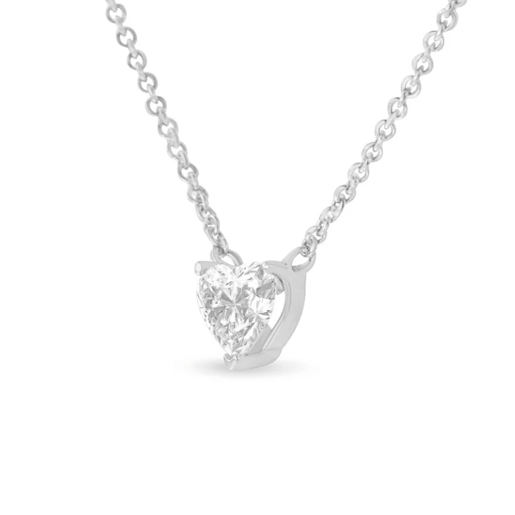 HEART cut moissanite pendant | Moissanite pendant in gold and 925 sterling silver| (No chain)