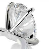 2 carat oval halo moissanite ring | Moissanite ring in gold and 925 sterling silver| GRA certified moissanites