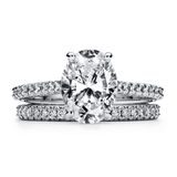 1 carat oval halo moissanite ring | Moissanite ring in gold and 925 sterling silver| GRA certified moissanites