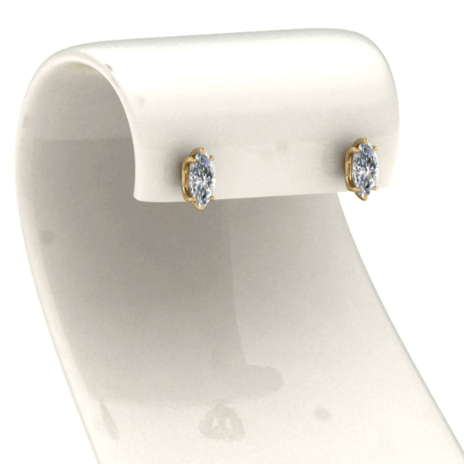 VVS-EF Marquise cut Moissanite earrings | 925 sterling silver/14K Gold | IGI certified (Copy)