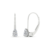 "HANG" Pear Moissanite earrings| 925/9k gold