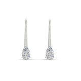 "HANG" Pear Moissanite earrings| 925/9k gold