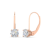 "HANG" Round cut Moissanite studs