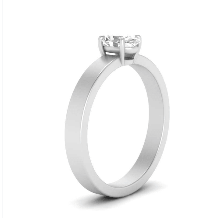 2 carat oval Wide band moissanite ring | Moissanite ring in gold and 925 sterling silver| GRA certified moissanites