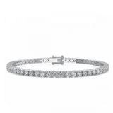 Certified moissanite Tennis Bracelets Round cut | 925 Silver (2MM-4MM)