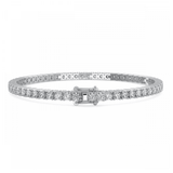Certified moissanite Tennis Bracelets Round cut | 925 Silver (2MM-4MM)