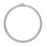 Certified moissanite Tennis Bracelets Round cut | 925 Silver (2MM-4MM)