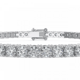 Certified moissanite Tennis Bracelets Round cut | 925 Silver (2MM-4MM)