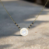 1.28 Cts HALO solitaire LGD Mangalsutra with chain | In 14k/925 silver| IGI/SGL certified Lab grown diamonds