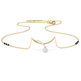 .78 Cts solitaire twisted LGD Mangalsutra | In 14k/925 silver| IGI/SGL certified Lab grown diamonds