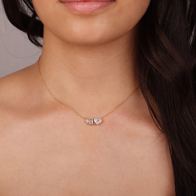 Mix 3 Carats-Love stories LGD Mangalsutra | In 14k/925 silver| IGI/SGL certified Lab grown diamonds