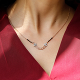 0.34 Cts "HER LOOK" LGD Mangalsutra | In 14k/925 silver| IGI/SGL certified Lab grown diamonds