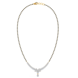 1.12 Cts Regal queen LGD Mangalsutra | In 14k/925 silver| IGI/SGL certified Lab grown diamonds