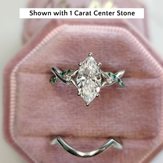 PRIMAL by WOKE ™ moissanite diamond ring | Certified moissanite ring in 925 sterling silver & 14k gold