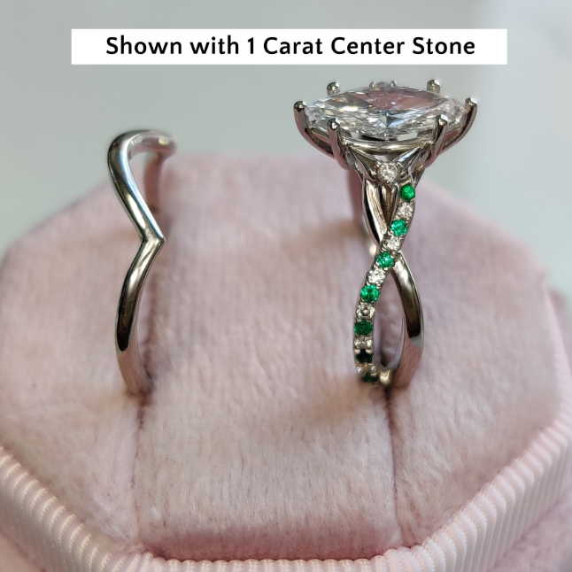 PRIMAL by WOKE ™ moissanite diamond ring | Certified moissanite ring in 925 sterling silver & 14k gold