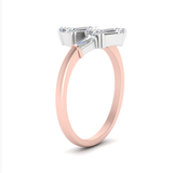 Krooked by WOKE ™ moissanite diamond ring | Certified moissanite ring in 925 sterling silver & 14k gold
