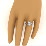 Krooked by WOKE ™ moissanite diamond ring | Certified moissanite ring in 925 sterling silver & 14k gold