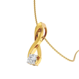 .30 Carat round moissanite pendant | Moissanite pendant in gold and 925 sterling silver| GRA certified moissanite