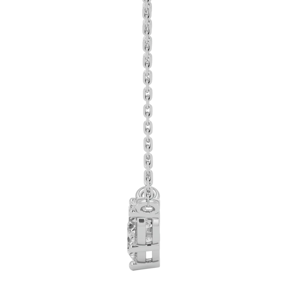 2 Carat radiant cut moissanite pendant | Moissanite pendant in gold and 925 sterling silver| GRA certified moissanite