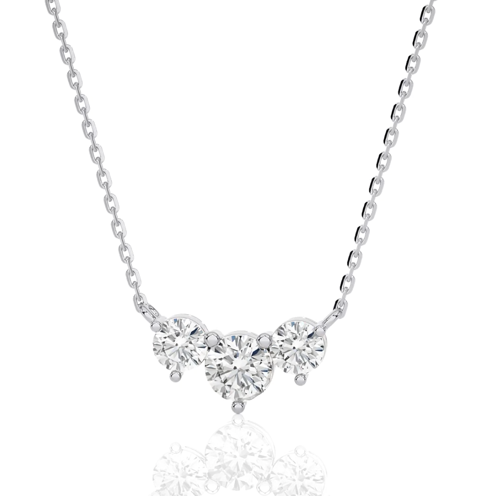 2 Carat radiant cut moissanite pendant | Moissanite pendant in gold and 925 sterling silver| GRA certified moissanite