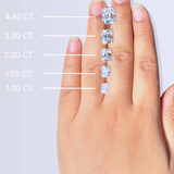 1 Carat radiant cut moissanite pendant | Moissanite pendant in gold and 925 sterling silver| GRA certified moissanites