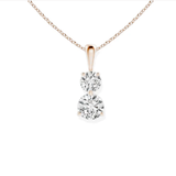 1.4 carat Moissanite pendant | Moissanite pendant in gold and 925 sterling silver| GRA certified moissanite