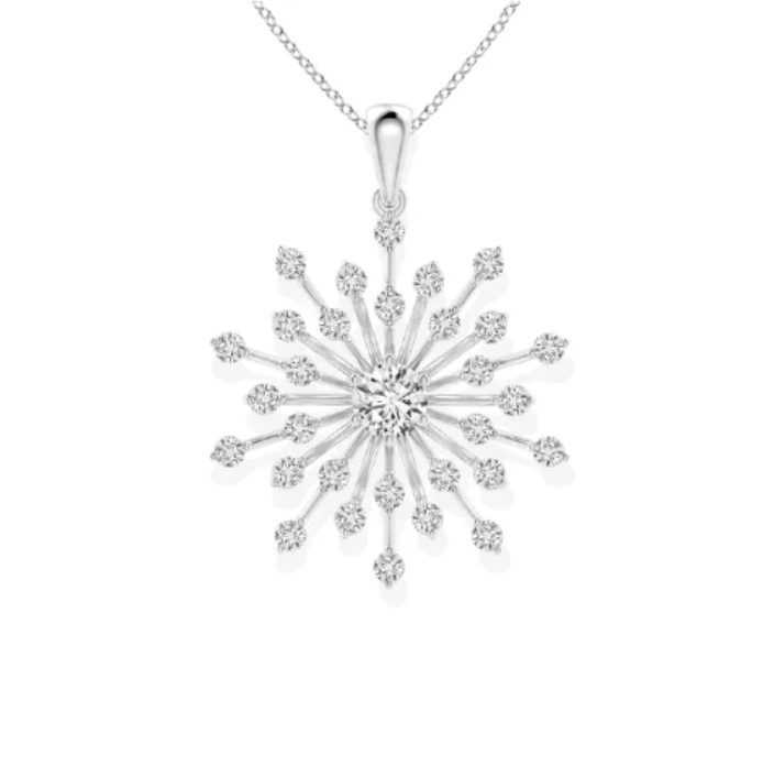 Moissanite "Ray Scatter" pendant