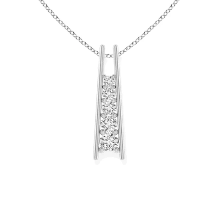1 Carat moissanite pendant | Moissanite pendant in gold and 925 sterling silver| GRA certified moissanite