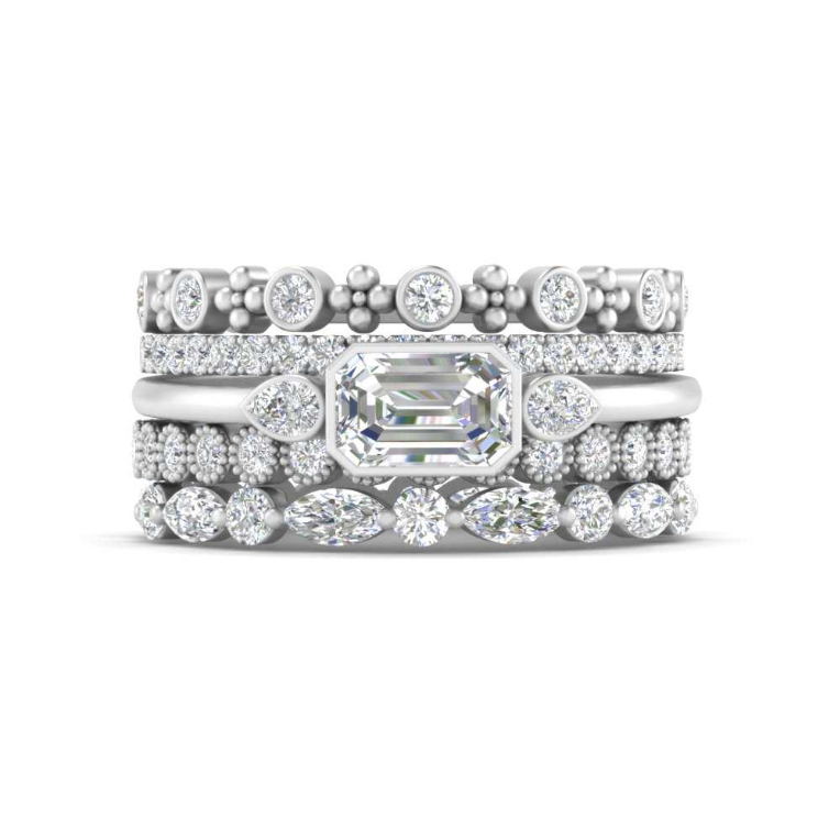 GRA certified moissanites