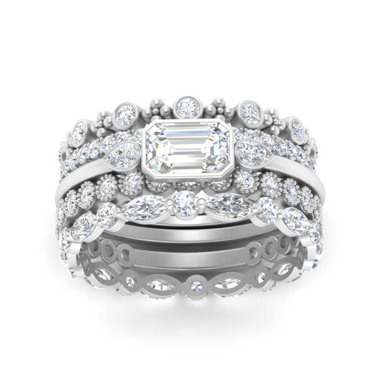 GRA certified moissanites