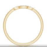 Lab-Grown Prong-Set Diamond U-Shaped Comfort Fit Wedding Ring | WOKE