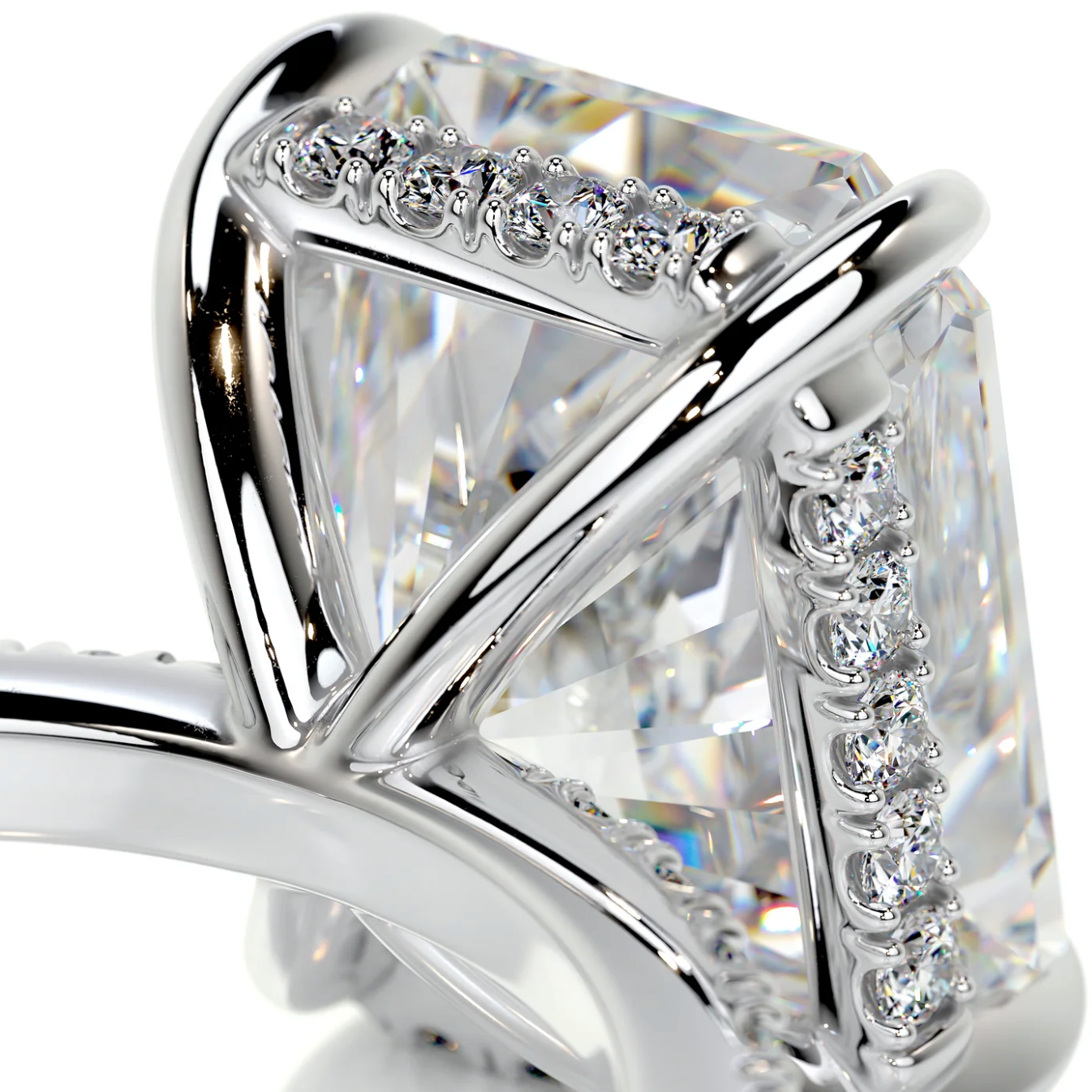 WOKE ™  Radiant cut VVS-EF Lab Grown Diamond ring in 14k GOLD