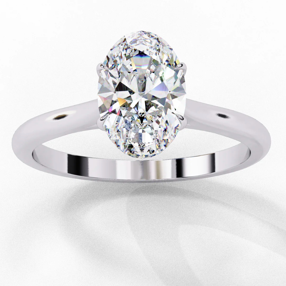 WOKE ™ 0.50 CARAT VVS-F Lab Grown Diamond ring in 14/18k Gold| WOKE