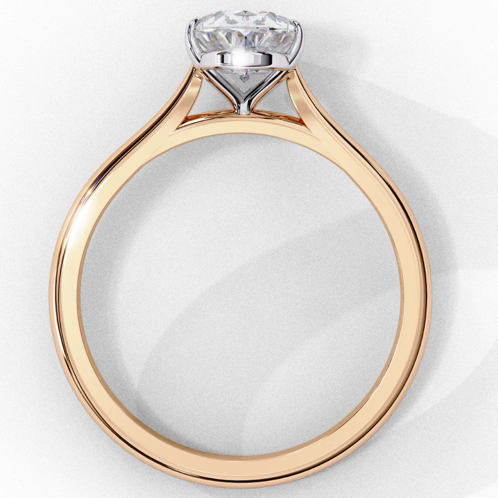 WOKE ™ 0.50 CARAT VVS-F Lab Grown Diamond ring in 14/18k Gold| WOKE