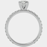 WOKE ™ 0.65 CARAT VVS-EF Lab Grown Diamond ring in 14/18k Gold
