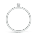 .25 Carat Oval Lab grown Diamonds soliatire in 925 silver and band| WOKE