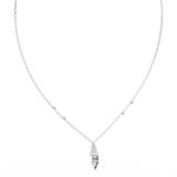 Geometric pendant in .18 Carat round cut Lab grown Diamonds in 925 silver| by WOKE