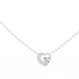 Eternity forever pendant in .30 Carat round cut Lab grown Diamonds in 925 silver| by WOKE