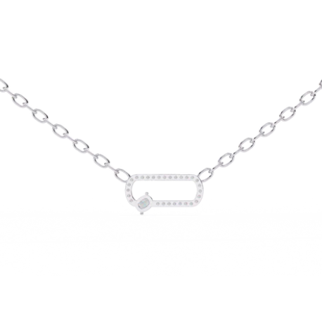 Togather forever pendant in .30 Carat round cut Lab grown Diamonds in 925 silver| by WOKE