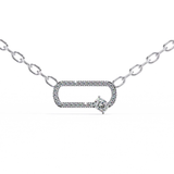 Togather forever pendant in .30 Carat round cut Lab grown Diamonds in 925 silver| by WOKE