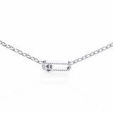 Togather forever pendant in .30 Carat round cut Lab grown Diamonds in 925 silver| by WOKE