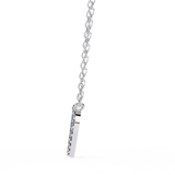 Heart pendant in .30 Carat round cut Lab grown Diamonds in 925 silver| by WOKE