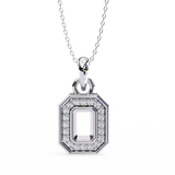 Forever pendant in .30 Carat round cut Lab grown Diamonds in 925 silver| by WOKE