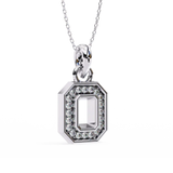 Forever pendant in .30 Carat round cut Lab grown Diamonds in 925 silver| by WOKE