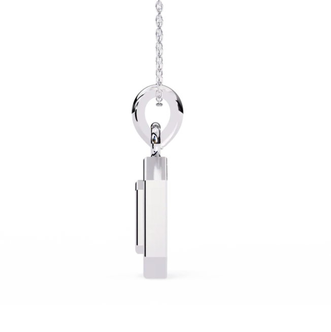 Forever pendant in .30 Carat round cut Lab grown Diamonds in 925 silver| by WOKE