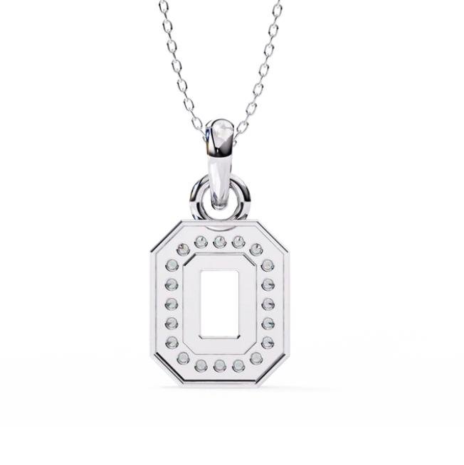 Forever pendant in .30 Carat round cut Lab grown Diamonds in 925 silver| by WOKE